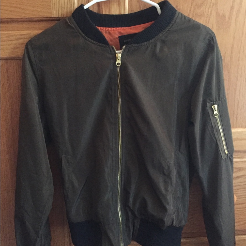 Green bomber jacket